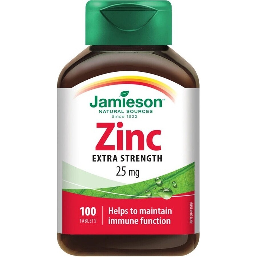 JAMIESON ZINOC 25 mg 1×100 tbl, Zink