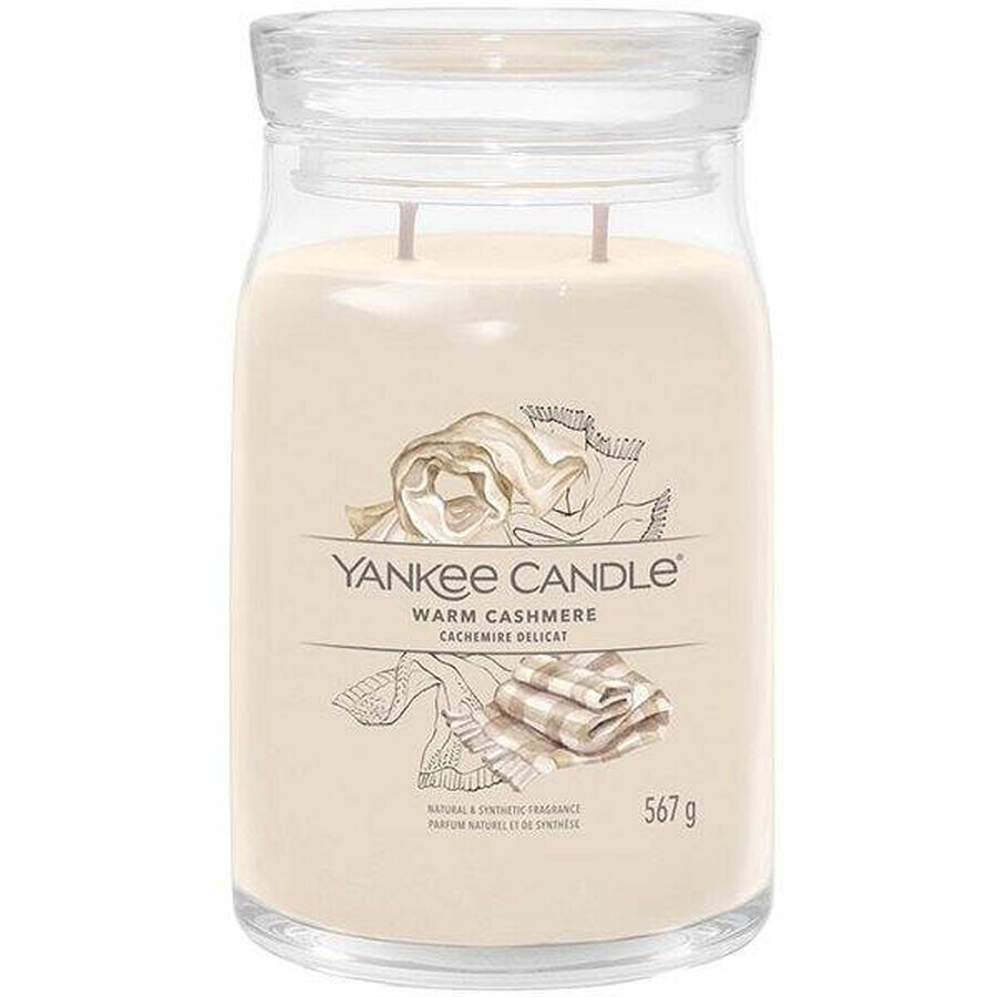 Yankee Candle Signature Large Warm Cashmere Candle 1×567 g Warm Cashmere 1×567 g, bougie parfumée