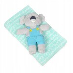 BABYMATEX Speelgoeddeken Koala Mint 75 x 100 cm 1×1 stuk, voor kinderen