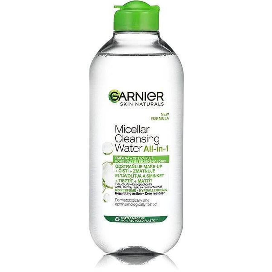 GARNIER Skin Naturals Eau micellaire 3in1 1×400 ml, eau micellaire