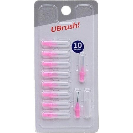 UBrush! - interdental toothbrush - 0,7 mm pink 1×10 pieces