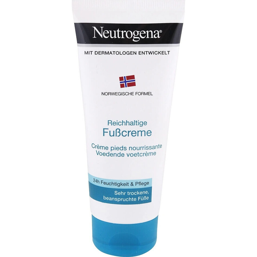 NEUTROGENA® Crème ultra nourrissante pour les pieds avec la formule norvégienne 1×100 ml, crème pour les pieds