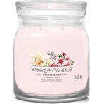 Yankee Candle Signature grote kaars Pink Cherry & Vanilla 1×567 g, geurkaars