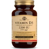 Solgar Vitamin D3 2200 IU 50 Kapseln 1×50 tbl, Nahrungsergänzungsmittel