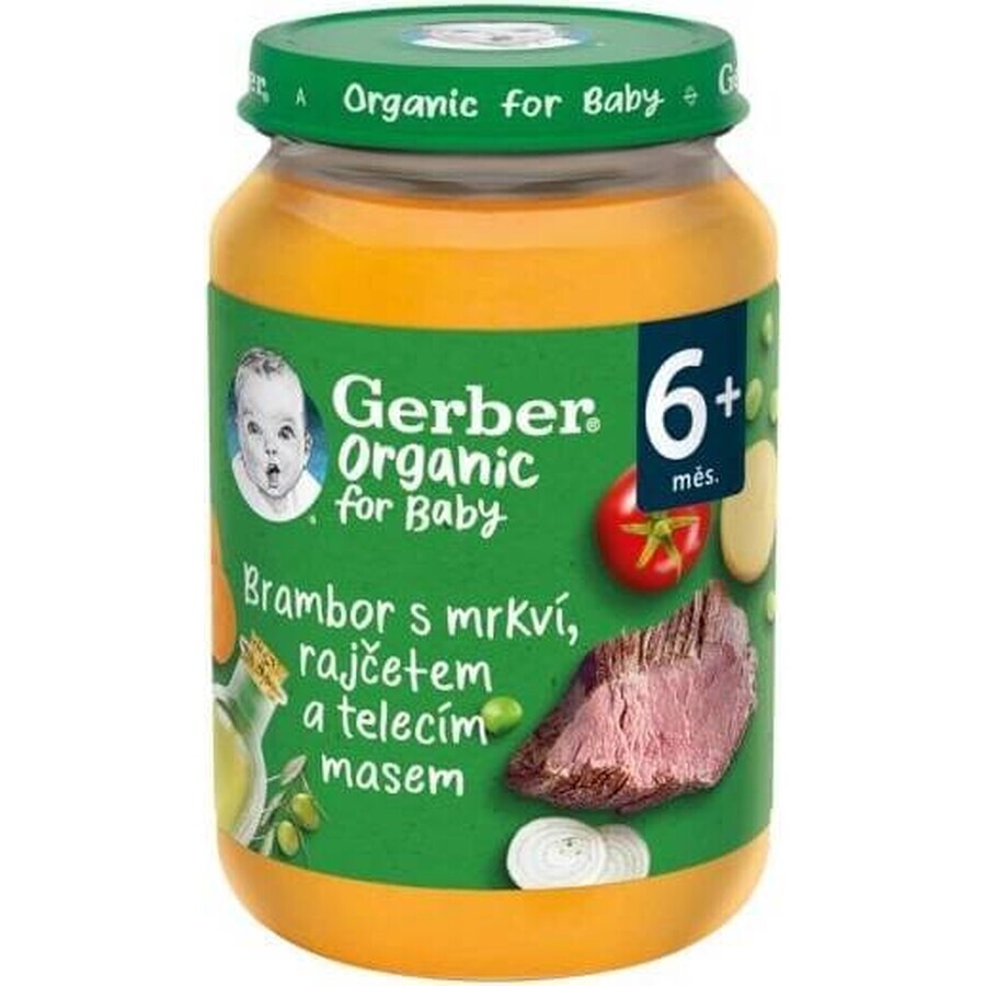 Gerber Biologische Vlees en Groente Snack 1×190 g, snack