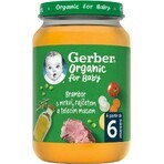 Gerber Biologische Vlees en Groente Snack 1×190 g, snack