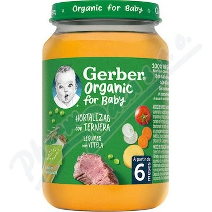 Gerber Biologische Vlees en Groente Snack 1×190 g, snack