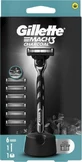 Maquinilla de afeitar Gillette Mach3 Charcoal + cabezales 6pcs 1×1, maquinilla de afeitar