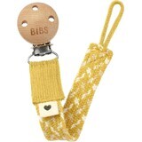 BIBS Paci Paci vlechtclip, bleek boter / ivoor 1×1pc, fopspeenclip ivoor