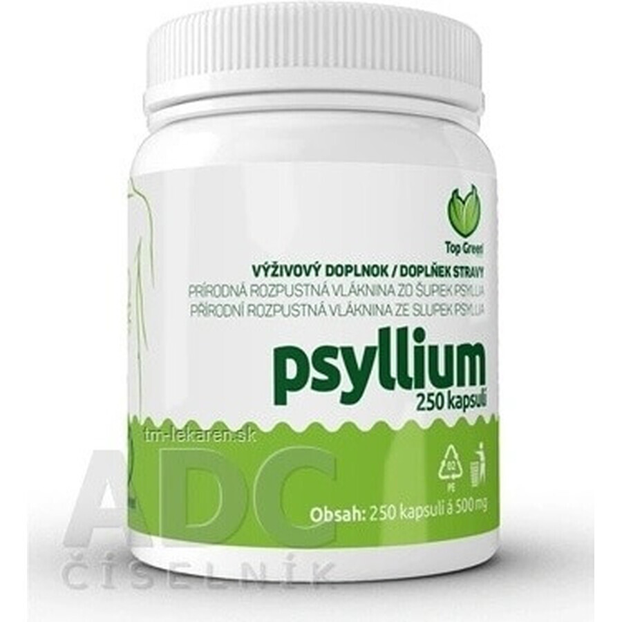 Top Green Psyllium Psyllium 1×250 cps, integratore alimentare