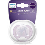 Philips AVENT Suzetă Ultrasoft Premium 0-6m Violet 1 buc 1×1 buc, suzetă