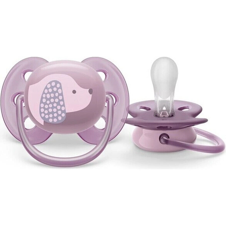 Philips AVENT Suzetă Ultrasoft Premium 0-6m Violet 1 buc 1×1 buc, suzetă