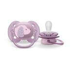 Philips AVENT Suzetă Ultrasoft Premium 0-6m Violet 1 buc 1×1 buc, suzetă