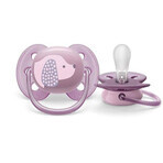 Philips AVENT Suzetă Ultrasoft Premium 0-6m Violet 1 buc 1×1 buc, suzetă