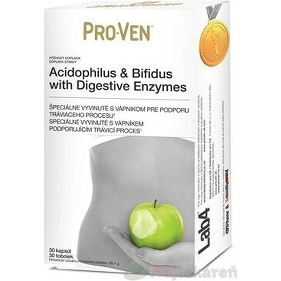 Pro-Ven Acidophilus & Bifidus 1×30 cps, voedingssupplement