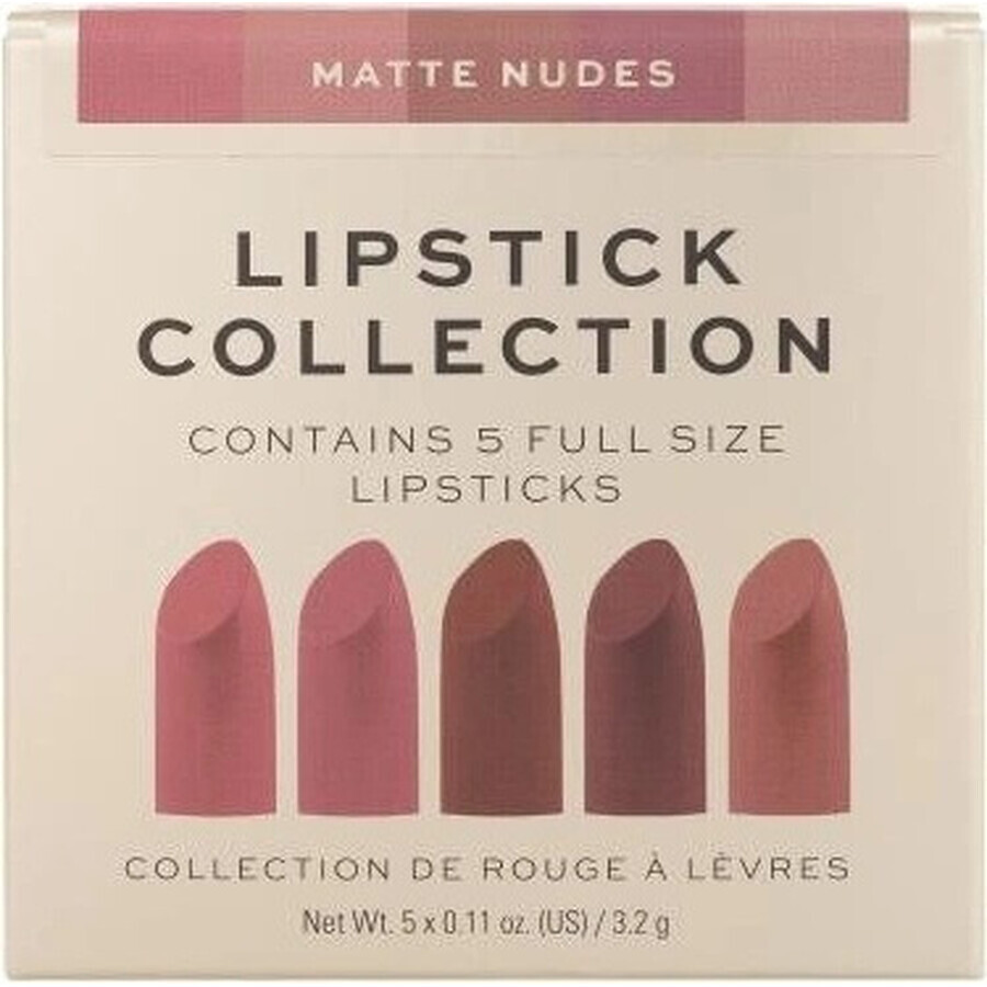 Lippenstiftenset Revolution PRO Matte Nude 1×5 stuks, lippenstiftenset