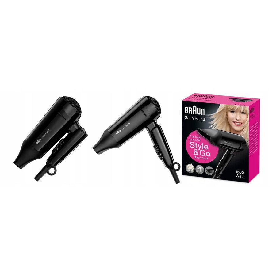 Braun Satin Hair 3 Hd 350 To Go 1pc 1×1 1pc sèche-cheveux