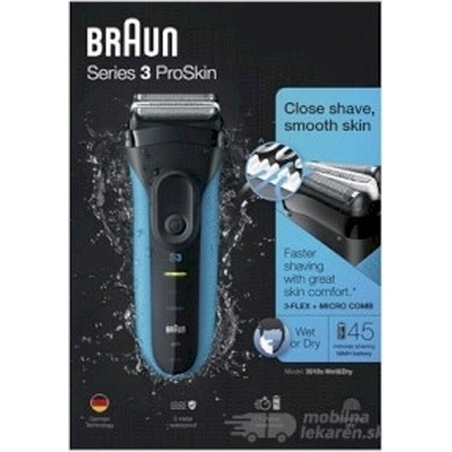 BRAUN Series 3 3010s W&D Series 3010s 1×1 pc, rasoir