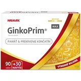 W-Linie GinkoPrim MAX 90 + 30tbl. extra VB24 1x1 Set, Nährstoffpaket für Gedächtnis und Durchblutung der Gliedmaßen