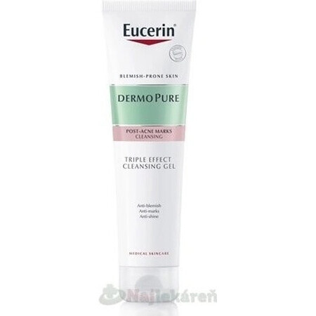 Eucerin DERMOPURE Dreifach-Wirkung Peeling-Reinigungsgel 1×150 ml, Reinigungsgel