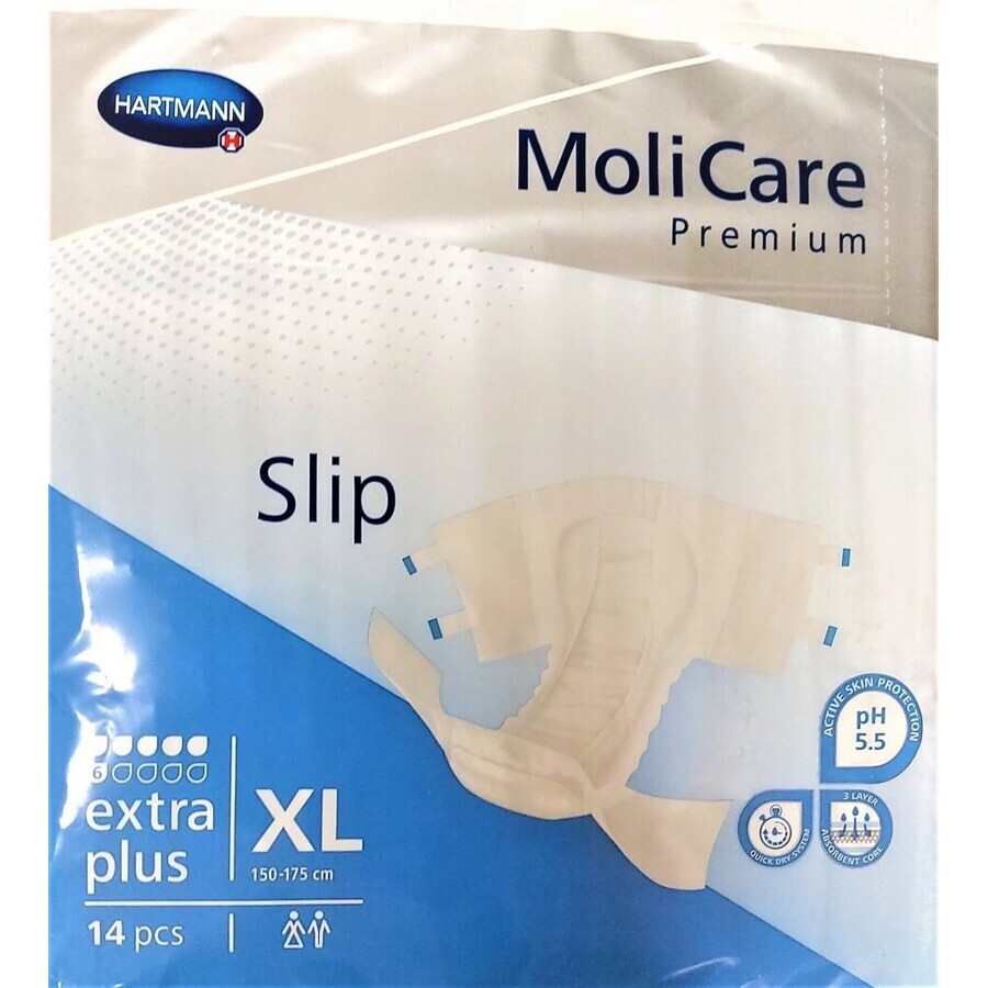 MoliCare Slip extra plus 6 sq. XL 1×14pcs, culottes d'incontinence