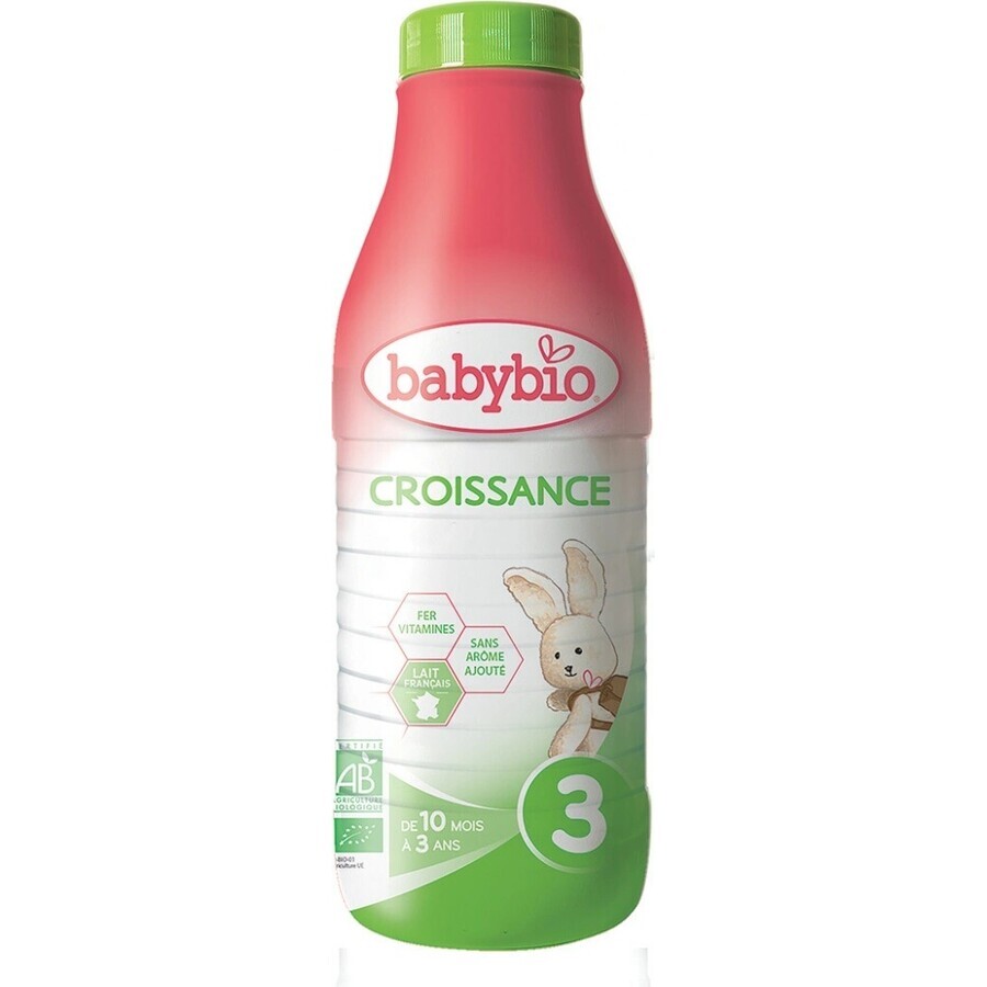 BABYBIO Croissance 3 vloeibare biologische babymelk (1 liter) 1×1 l