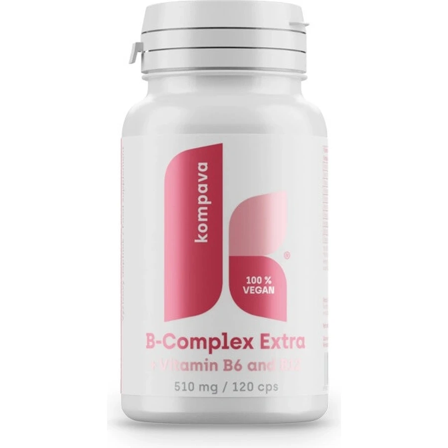 kompava B-Komplex Extra + B6, B12 1x120 cps, Nahrungsergänzungsmittel