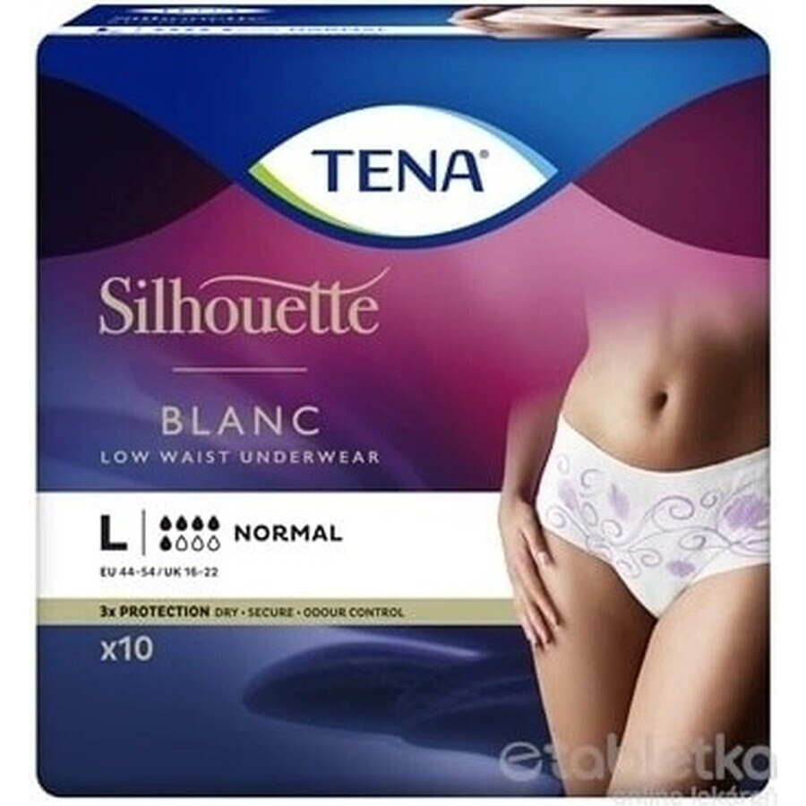 TENA Silhouette Normal L 1×10 pieces, incontinence briefs