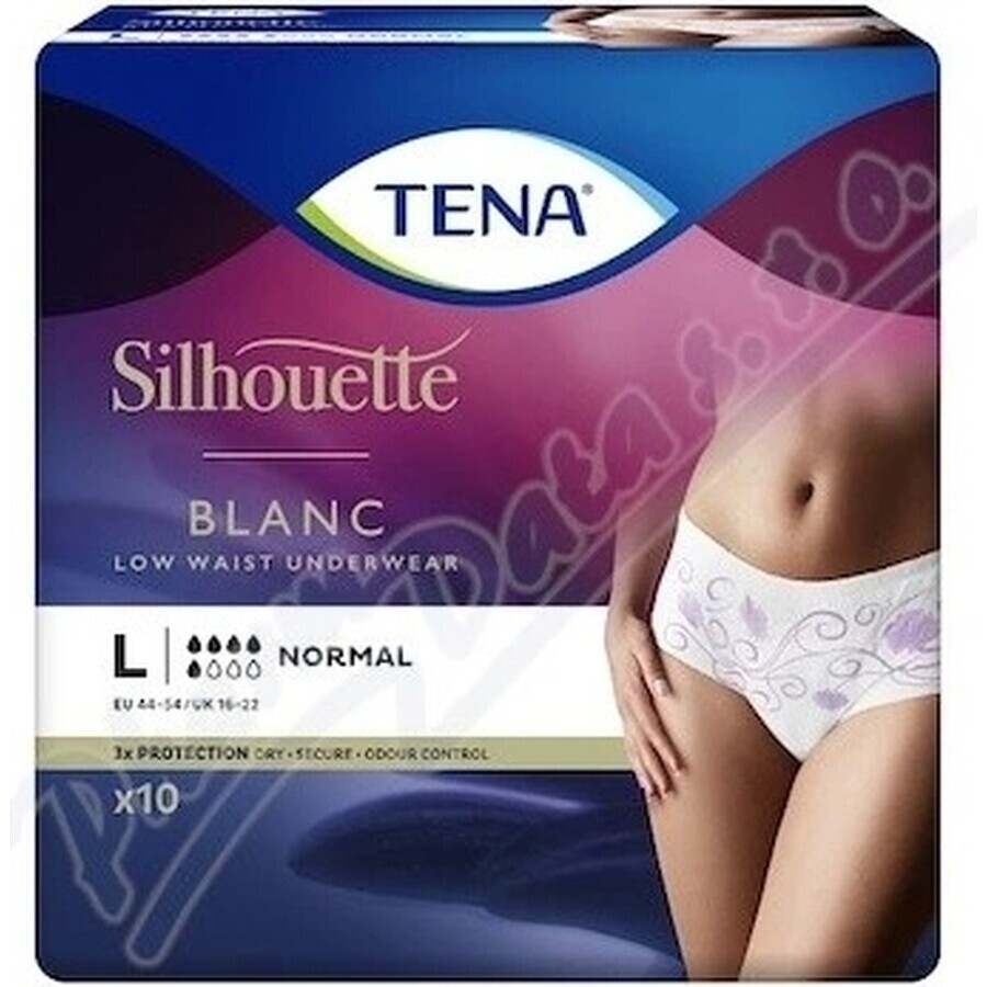 TENA Silhouette Normal L 1×10 pieces, incontinence briefs