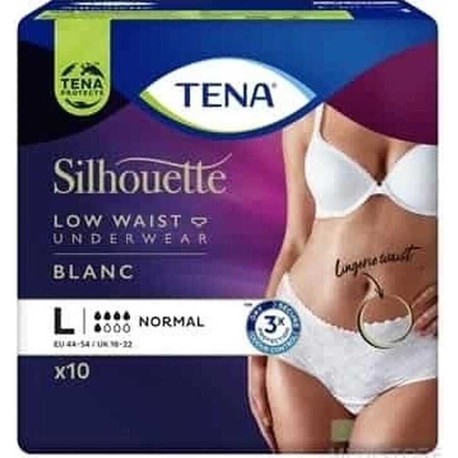 TENA Silhouette Normal L 1×10 pieces, incontinence briefs