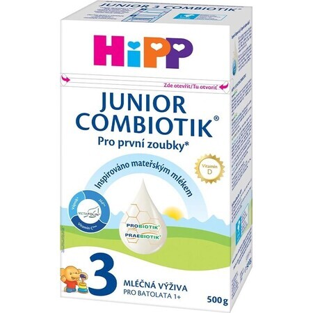 HiPP 3 Junior Combiotik® 1×500 g, lait pour enfant britannique. 1 an