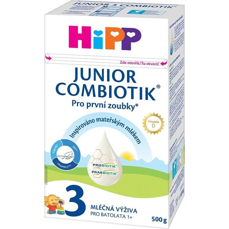 HiPP 3 Junior Combiotik® 1×500 g, lait pour enfant britannique. 1 an