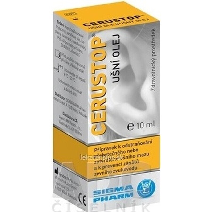 Cerustop oorolie 1×10 ml, orale olie