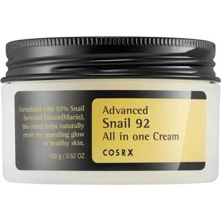 COSRX Advanced Snail 92 All In One Cream 1×100 g, feuchtigkeitsspendende Creme