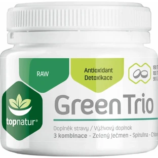 Topnatur Green Trio 180 tbl, complemento alimenticio (espirulina, chlorella, cebada verde)