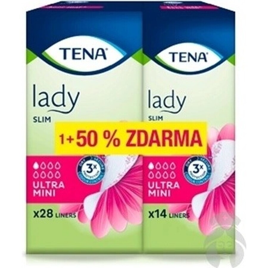 TENA Lady Slim Ultra Mini 1×42 buc, șervețele sanitare pentru incontinență