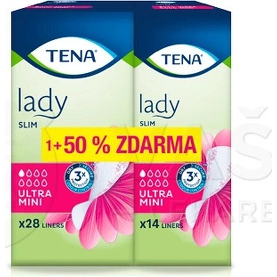 TENA Lady Slim Ultra Mini 1×42 buc, șervețele sanitare pentru incontinență