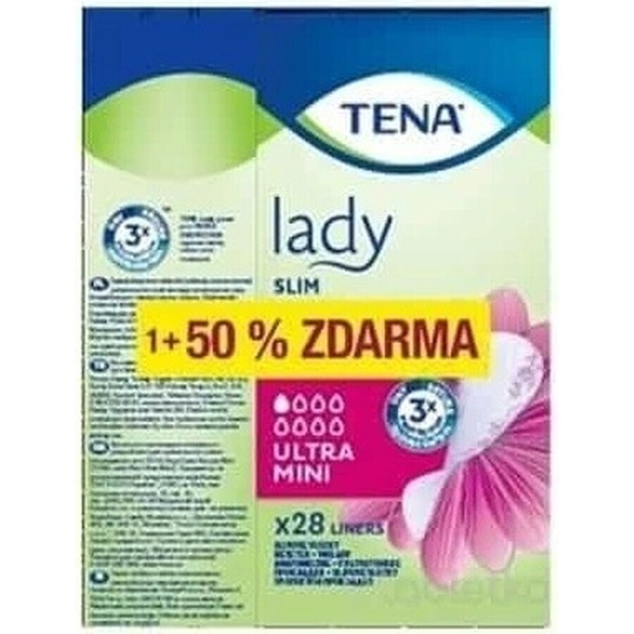 TENA Lady Slim Ultra Mini 1×42 buc, șervețele sanitare pentru incontinență