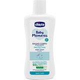 CHICCO Baby Body Shampoo BABY MOMENTS PROTECTION 1×200 ml, reinigt de babyhuid in alle zachtheid.