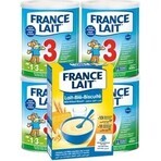 France Lait 3 4x400g + porridge di grano FL. Set 250g 1×1, set latte in polvere per neonati