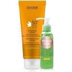 BABÉ SLNKO Zonnebeschermingslotion SPF50 + Aloë vera gel 1x1 st, Zonnebeschermingslotion + Aloë vera gel