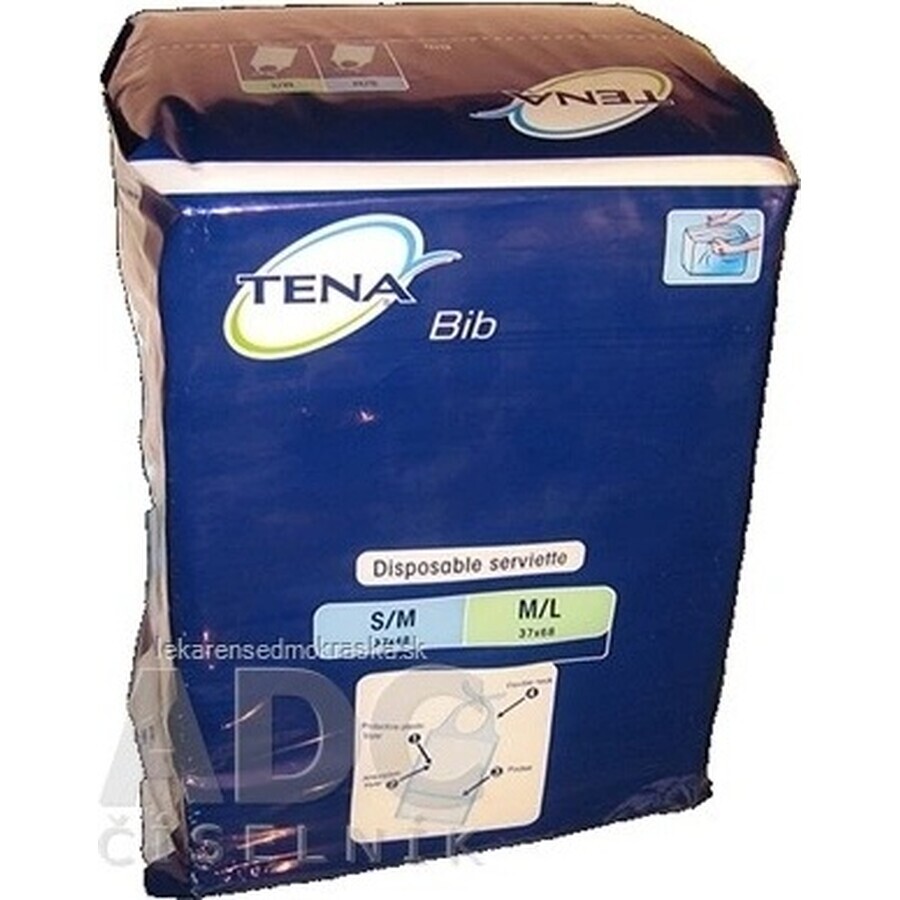 TENA Bib Bib L 1×150 buc, dimensiune 37x66cm