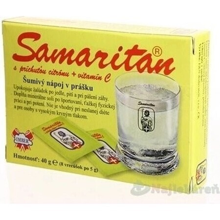 SAMARITAN al limone 8×5 pezzi, bevanda gassata