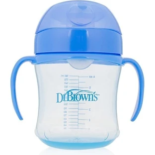 Dr.Brown´s Mok Zacht Mondwater 180ml vanaf 6m blauw 1×1 st, blauwe mok, 6m+