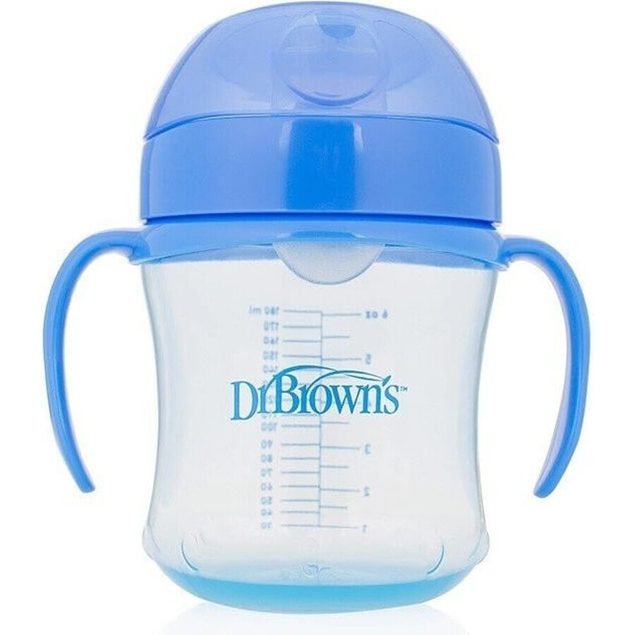 Dr.Brown´s Mok Zacht Mondwater 180ml vanaf 6m blauw 1×1 st, blauwe mok, 6m+