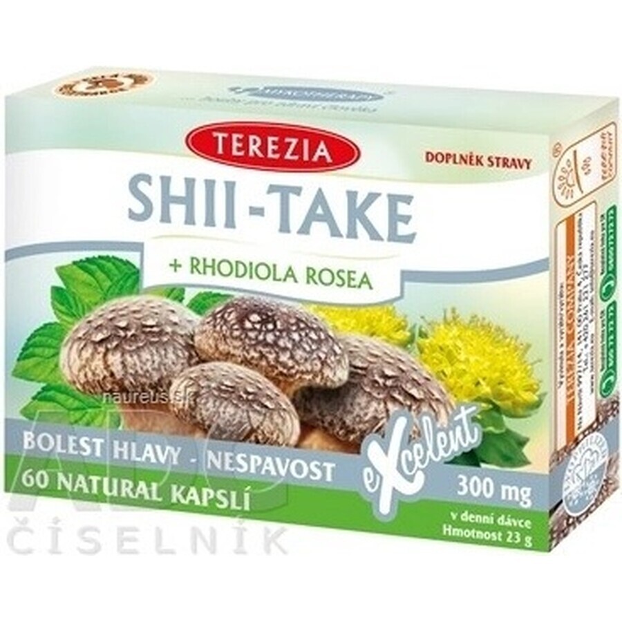 TEA THEREZIA SHII-TAKE + RHODIOLA ROSEA 1×60 cps, food supplement