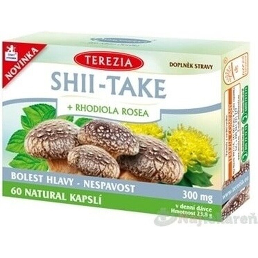 TEA THEREZIA SHII-TAKE + RHODIOLA ROSEA 1×60 cps, food supplement