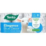 Deze Toiletpapier Decor blauw 3vr 1×8 stuks 3 ply toiletpapier