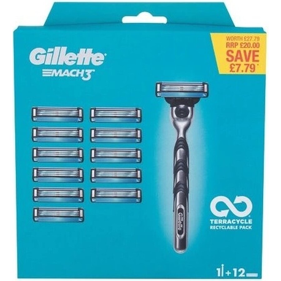 Gillette Mach3 Speciaal Pakket Radea + 12nh 1×1 pc