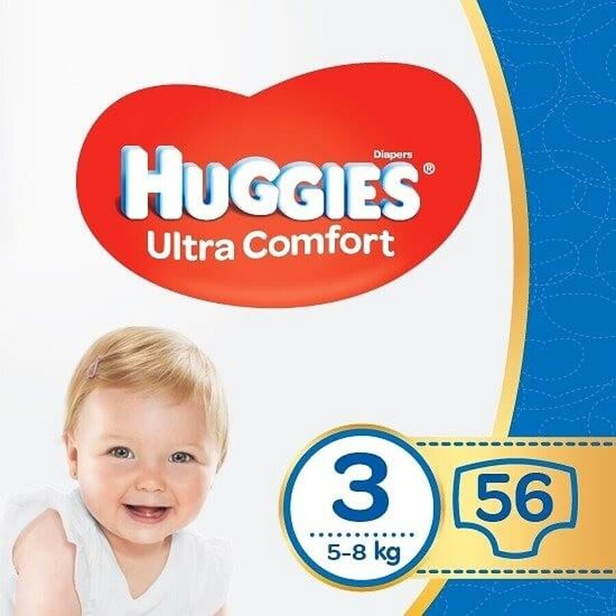 HUGGIES Ultra Comfort Jumbo 3 56 pcs 1×1 pc